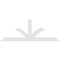 Ekena Millwork Richland Architectural Grade PVC Gable Bracket, 108"W x 40 1/2"H x 4"D x 6"F, 9/12 Pitch GBP108X41X0406RIC00 - alternate 2